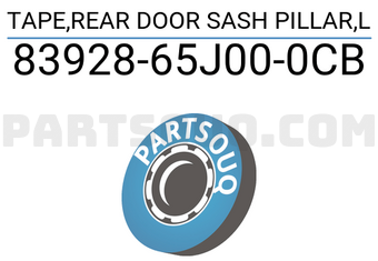 Suzuki 8392865J000CB TAPE,REAR DOOR SASH PILLAR,L