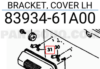 Suzuki 8393461A00 BRACKET, COVER LH