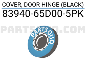 Suzuki 8394065D005PK COVER, DOOR HINGE (BLACK)