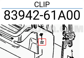 Suzuki 8394261A00 CLIP