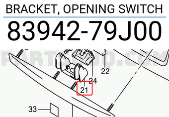 Suzuki 8394279J00 BRACKET, OPENING SWITCH