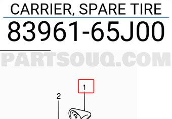 Suzuki 8396165J00 CARRIER, SPARE TIRE