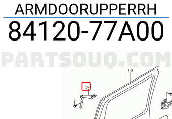 Suzuki 8412077A00 ARMDOORUPPERRH