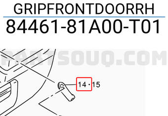 Suzuki 8446181A00T01 GRIPFRONTDOORRH