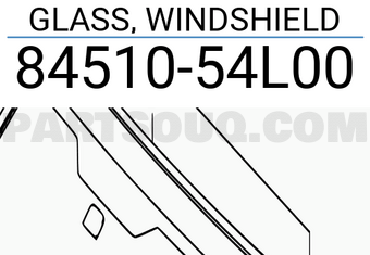 Suzuki 8451054L00 GLASS, WINDSHIELD
