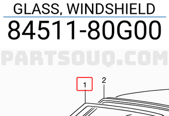 Suzuki 8451180G00 GLASS, WINDSHIELD