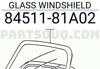Suzuki 8451181A02 GLASS WINDSHIELD