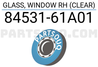 Suzuki 8453161A01 GLASS, WINDOW RH (CLEAR)