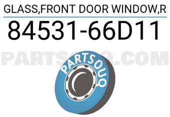 Suzuki 8453166D11 GLASS,FRONT DOOR WINDOW,R