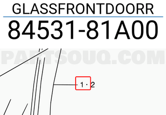 Suzuki 8453181A00 GLASSFRONTDOORR