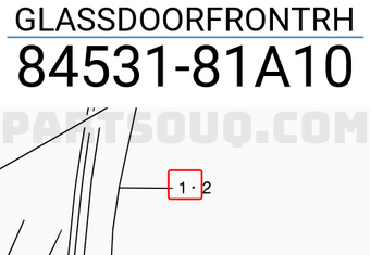 Suzuki 8453181A10 GLASSDOORFRONTRH