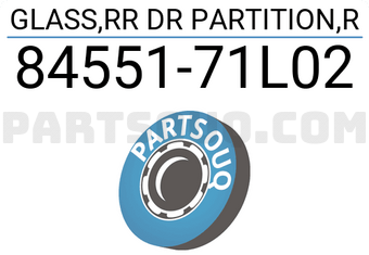 Suzuki 8455171L02 GLASS,RR DR PARTITION,R