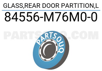 Suzuki 84556M76M00 GLASS,REAR DOOR PARTITION,L