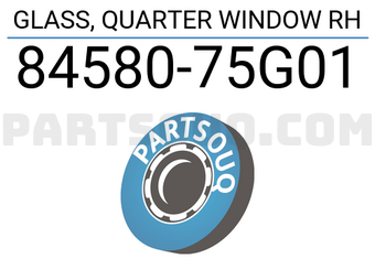 Suzuki 8458075G01 GLASS, QUARTER WINDOW RH
