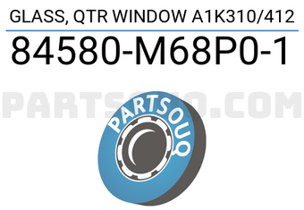 Suzuki 84580M68P01 GLASS, QTR WINDOW A1K310/412
