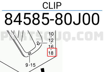 Suzuki 8458580J00 CLIP