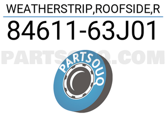 Suzuki 8461163J01 WEATHERSTRIP,ROOFSIDE,R