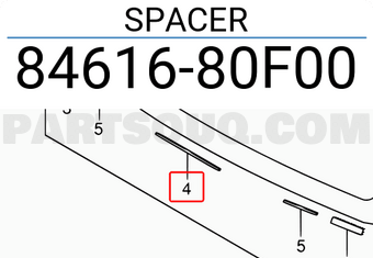 Suzuki 8461680F00 SPACER
