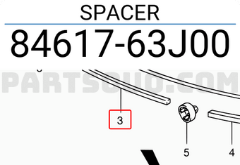 Suzuki 8461763J00 SPACER