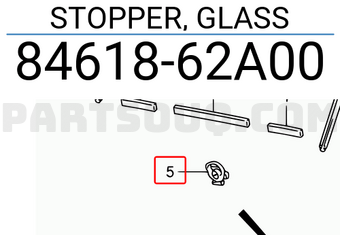 Suzuki 8461862A00 STOPPER, GLASS