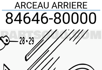 Suzuki 8464680000 ARCEAU ARRIERE