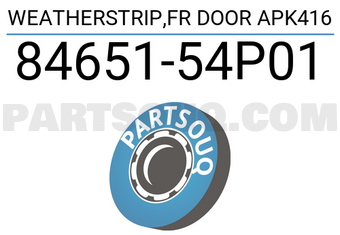 Suzuki 8465154P01 WEATHERSTRIP,FR DOOR APK416