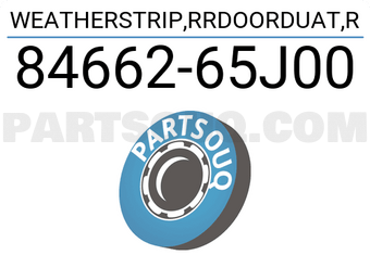 Suzuki 8466265J00 WEATHERSTRIP,RRDOORDUAT,R