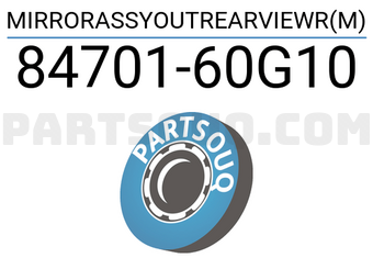 Suzuki 8470160G10 MIRRORASSYOUTREARVIEWR(M)
