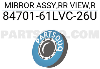 Suzuki 8470161LVC26U MIRROR ASSY,RR VIEW,R
