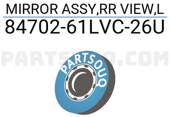 Suzuki 8470261LVC26U MIRROR ASSY,RR VIEW,L