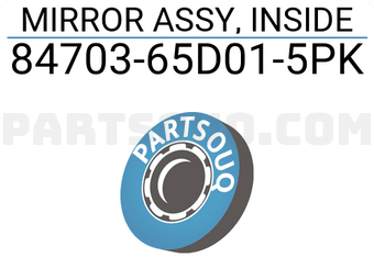 Suzuki 8470365D015PK MIRROR ASSY, INSIDE