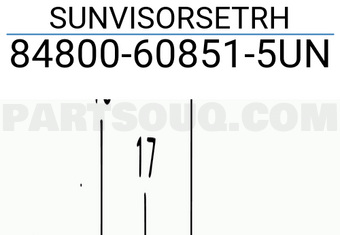 Suzuki 84800608515UN SUNVISORSETRH