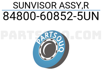 Suzuki 84800608525UN SUNVISOR ASSY,R