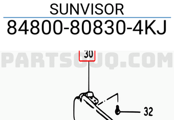 Suzuki 84800808304KJ SUNVISOR