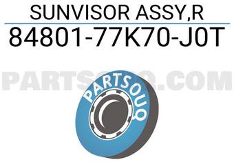 Suzuki 8480177K70J0T SUNVISOR ASSY,R