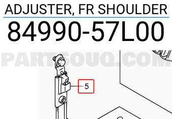 Suzuki 8499057L00 ADJUSTER, FR SHOULDER