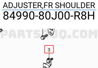 Suzuki 8499080J00R8H ADJUSTER,FR SHOULDER