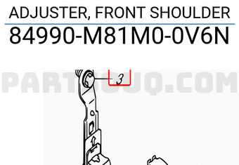 Suzuki 84990M81M00V6N ADJUSTER, FRONT SHOULDER