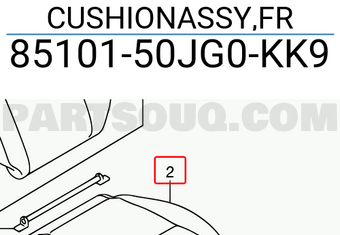 Suzuki 8510150JG0KK9 CUSHIONASSY,FR