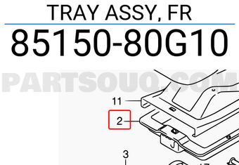 Suzuki 8515080G10 TRAY ASSY, FR