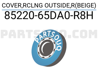 Suzuki 8522065DA0R8H COVER,RCLNG OUTSIDE,R(BEIGE)