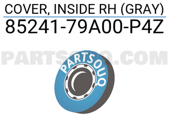 Suzuki 8524179A00P4Z COVER, INSIDE RH (GRAY)