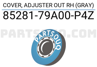 Suzuki 8528179A00P4Z COVER, ADJUSTER OUT RH (GRAY)
