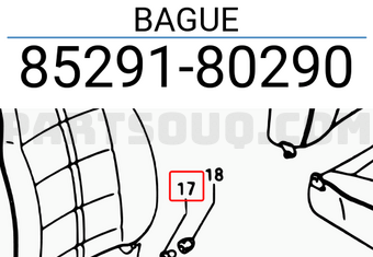 Suzuki 8529180290 BAGUE