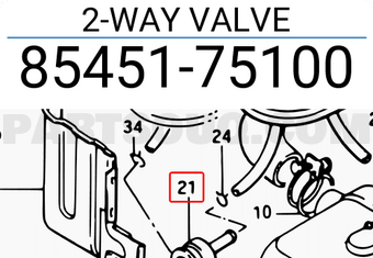 Suzuki 8545175100 2-WAY VALVE