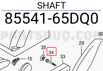 Suzuki 8554165DQ0 SHAFT