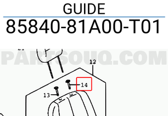 Suzuki 8584081A00T01 GUIDE