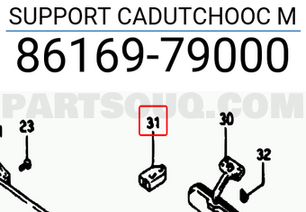 Suzuki 8616979000 SUPPORT CADUTCHOOC M