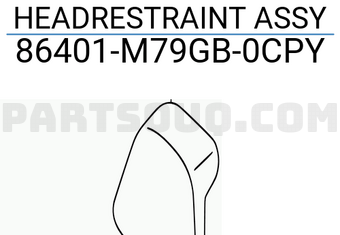 Suzuki 86401M79GB0CPY HEADRESTRAINT ASSY