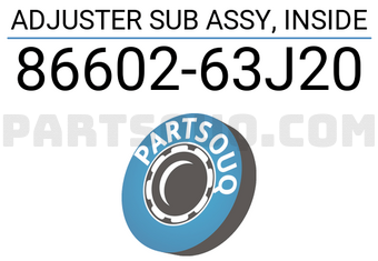 Suzuki 8660263J20 ADJUSTER SUB ASSY, INSIDE